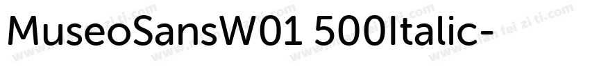 MuseoSansW01 500Italic字体转换